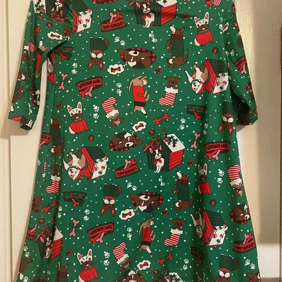 New Amy Byer Dog Christmas Dress - Picture 2 of 8